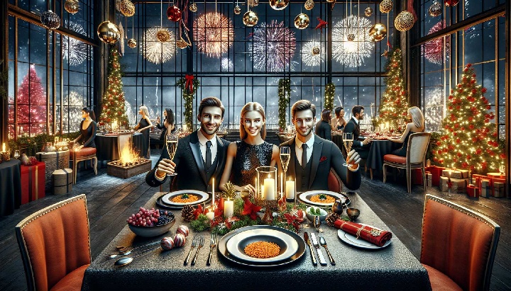 Foto Capodanno per coppie ad Aosta: meglio un tavolo per due o la socialità di un tavolo cond