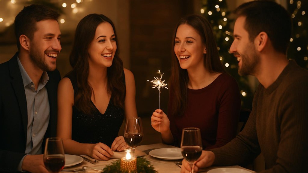 Capodanno per gruppi ad Aosta: cenoni e serate per socializzare Gruppo di adulti in contesto sociale per Capodanno