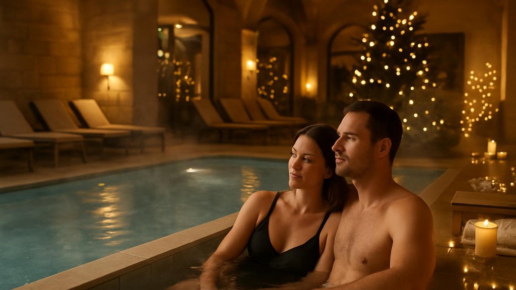Capodanno ad Aosta: spa, cena e relax, cosa valutare Coppia in area benessere per un Capodanno rilassante
