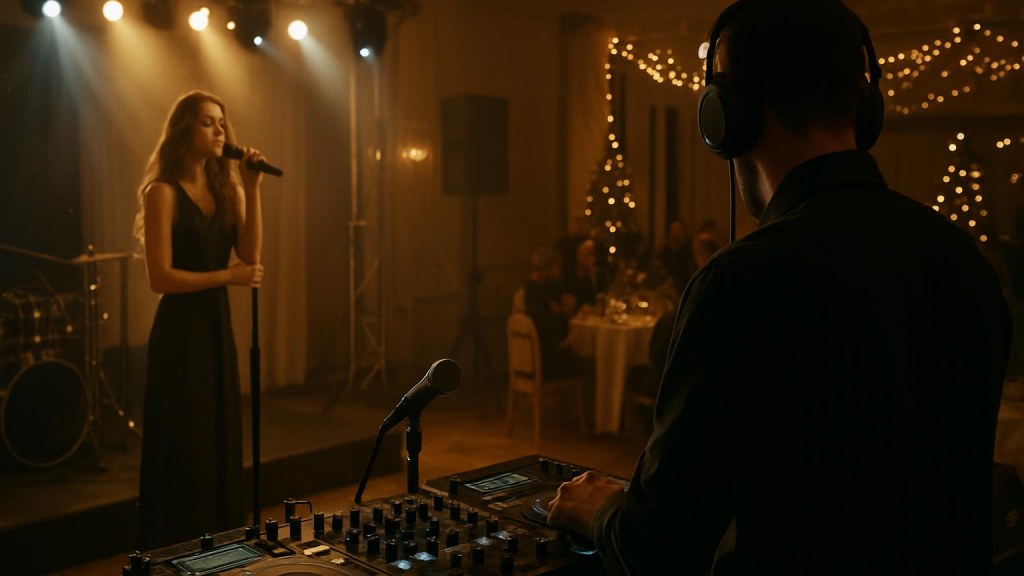 Capodanno con musica ad Aosta: musica live o DJ set DJ o cantante in una sala eventi per Capodanno